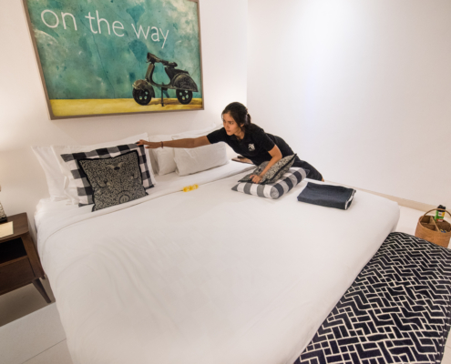 Bedroom cleaning service Villa Tjitrap Seminyak Bali